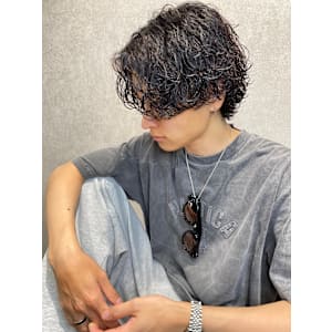 【櫻田】サーフカール、波巻きスパイラル　メンズパーマ