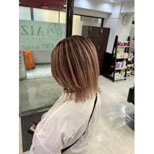 白髪ぼかしハイライト