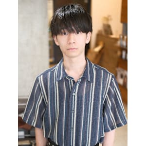 ストレート レイヤー マッシュ