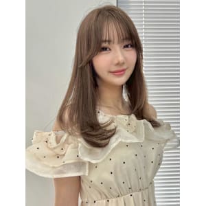 前髪ありナチュラルロング