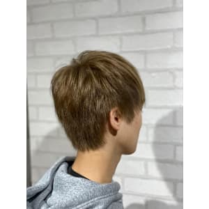 似合わせ小顔カットブリーチカラーミルクティーベージュ	