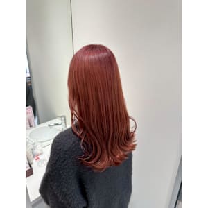 透明感カラー/ブリーチなしWカラー/髪質改善/伊勢原