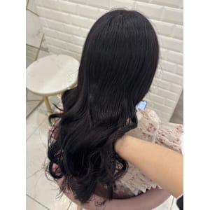 ブリーチなしブラックラベンダー＊まゆ