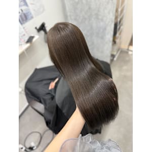 グレージュ/ブリーチなし/ツヤ髪