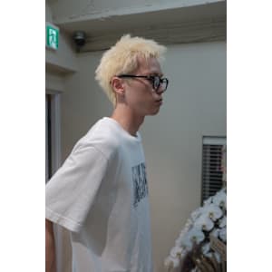 blonde×スパイキーshort