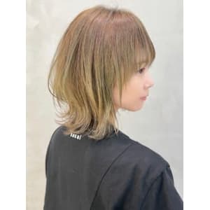 くびれネオウルフハイライト　ボブウルフ　ウルフカット