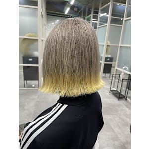 イエローエンドカラー