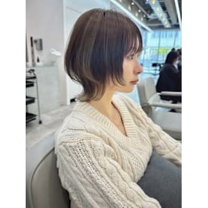 斜め45°も可愛ネオウルフ×ハイライト　ウルフカット　ウルフ