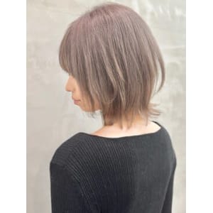 ネオウルフ　ラベンダーグレージュ　ウルフカット　ウルフ