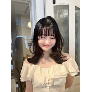 ミディアムレイヤー/レイヤーカット/韓国ヘア