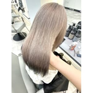 【ホワイトベージュ】デザインカラー レイヤーカット