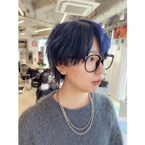 メガネに似合うウルフカット