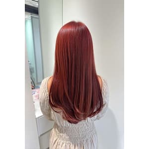透明感カラー/ブリーチなしWカラー/髪質改善/伊勢原