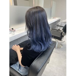 バレイヤージュ×ブルー