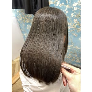 髪質改善オリーブグレージュ