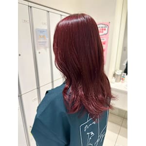 透明感カラー/ブリーチなしWカラー/髪質改善/伊勢原