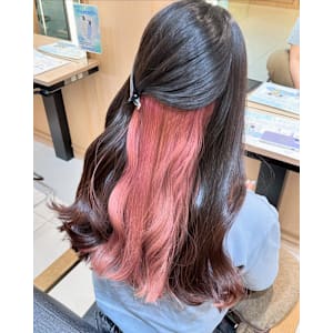 透明感カラー/ブリーチなしWカラー/髪質改善/伊勢原
