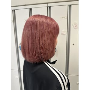 透明感カラー/ブリーチなしWカラー/髪質改善/伊勢原