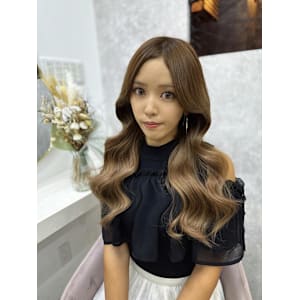 ミディアム/暗めカラー/デザインカラー/フェイスフレーミング