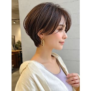 ショート ボブ くびれヘア 美人ショート 前髪 透明感カラー - abilita 警固【アビリタ ケゴ】掲載中