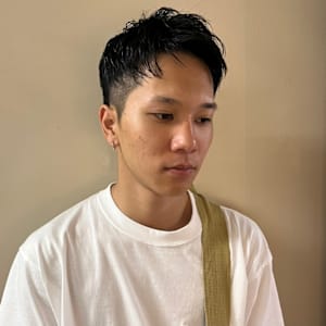 メンズベリーショート/アップバング/ツーブロック/刈り上げ