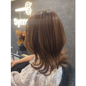 セミディ/切りっぱなし/外ハネ/韓国/アレンジ