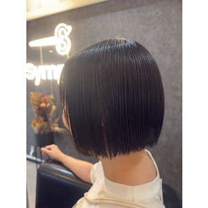 切りっぱなし/ボブ/ミニボブ/髪質改善