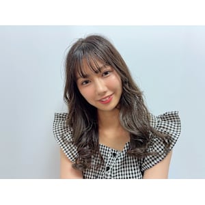 韓国風ゆるふわロング×透明感アッシュブラウン