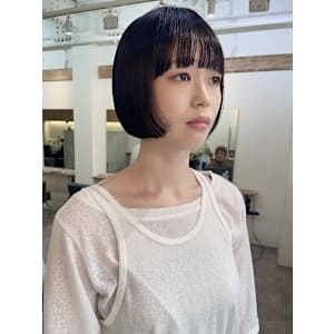 layer mini bob/切りっぱなしbob/ワイドバン