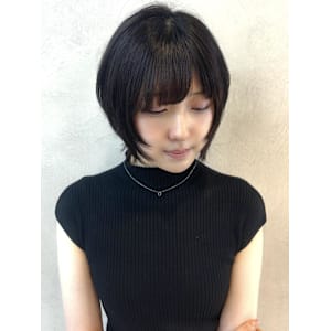 ワイドバング/ホワイトブロンド[髪質改善/ヘアセット/大宮]