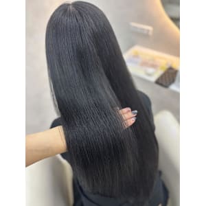 ワイドバング/ホワイトブロンド[髪質改善/ヘアセット/大宮]