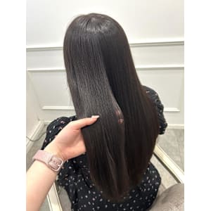 【ブリーチなし】で作る艶々ダークブラウン♪ ＊ひな＊