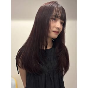 アッシュブラウン 前髪カット レイヤー 顔周りカット 20代