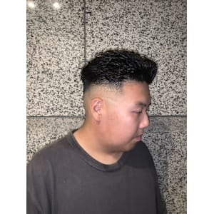 オールバックパーマ×スキンフェード - ヘアーモードキクチ 銀座店【ヘアーモードキクチ】掲載中