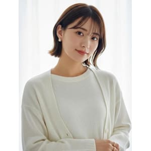 外ハネボブ 切りっぱなしボブ 顔周りカット20代 髪質改善