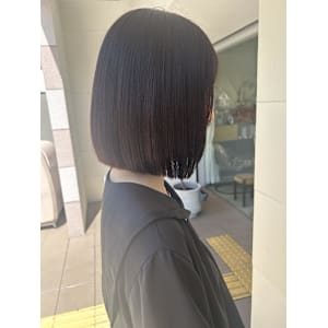 ボブ×ピンクブラウン