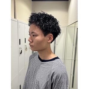 【平山明樹】縦落ちショートパーマ