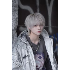 ウルフカット/マッシュウルフ/メンズウルフ/ホワイトカラー