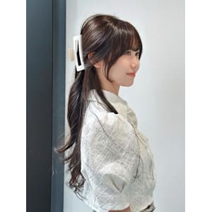 レイヤーカット　顔まわりカット　ロングヘア　韓国ヘア - NYNY 梅田茶屋町店【ニューヨークニューヨーク ウメダチャヤマチテン】掲載中