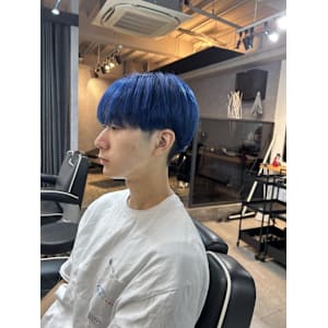 神田脩弥/シースルーマッシュ/ブルーカラー