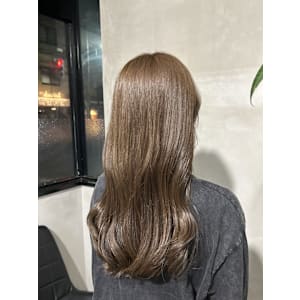 (工藤)ダブルカラーで透け感ベージュ