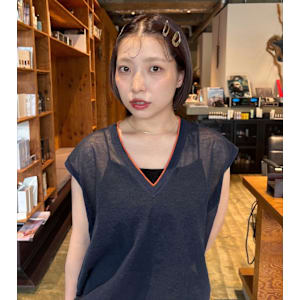 シースルーバング × コンパクトボブ