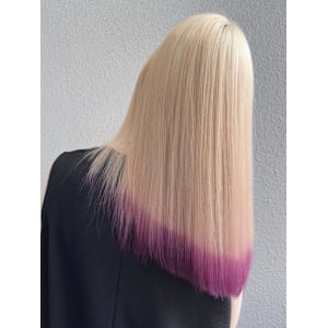 エンドカラーピンク/ホワイトブロンド/エンドカラー