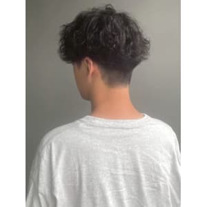 メンズパーマ ツーブロック 刈り上げ ニュアンスパーマ