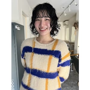 ボブパーマ/ナチュラルパーマ/ナチュラルモード