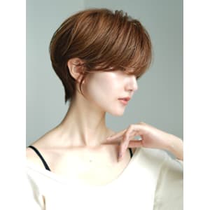前下がりショート・ボブ/絶壁解消/前髪あり/40代/30代
