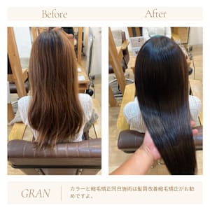 お客様髪質改善データ1955（カラーと縮毛矯正） - Grand × AtlierDonguri【グランバイアトリエドングリ】掲載中