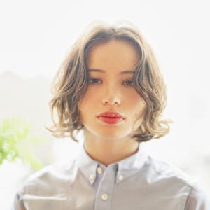 大人可愛いナチュラルボブ