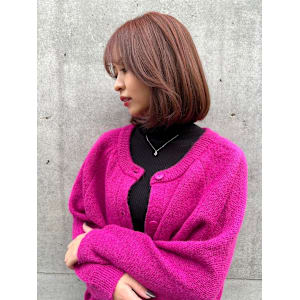 暖色×ワンカールボブ