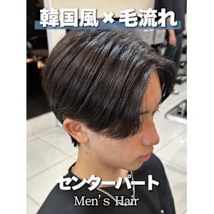 秋髪◎韓国風センターパートで小顔見せニュアンス